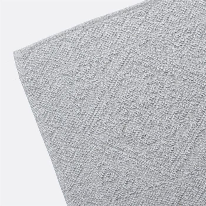 שטיחון אמבט ז'קארד אפור בהיר