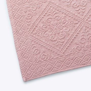 שטיחון אמבט ז'קארד ורוד עתיק