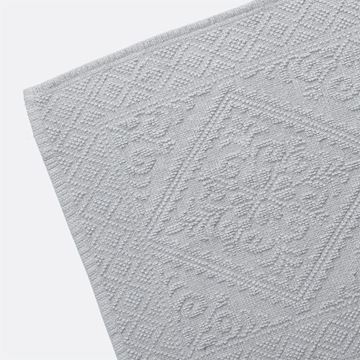 שטיח לחדר שינה ז'קארד אפור בהיר