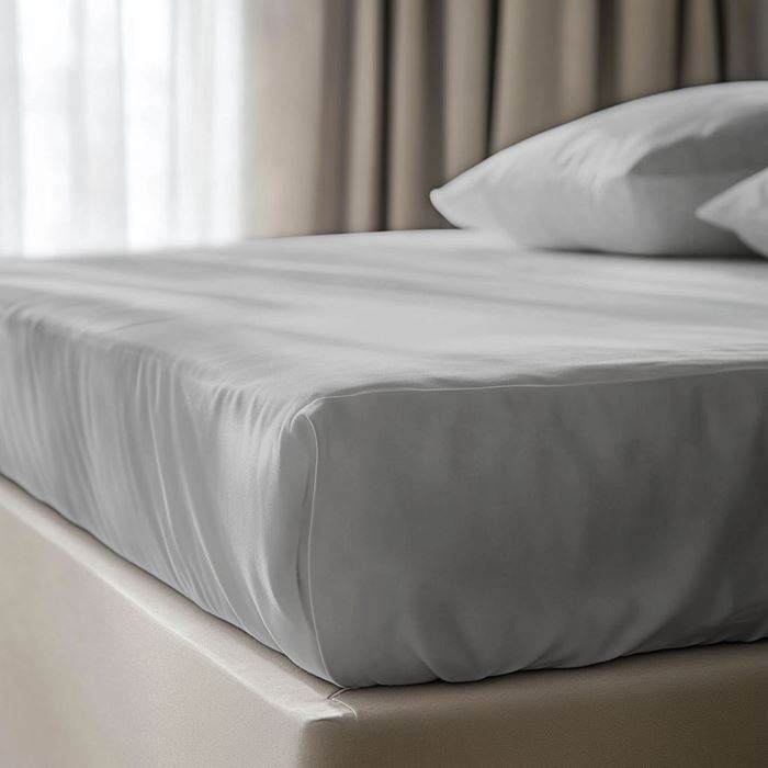 סדין ג'רסי אפור בהיר